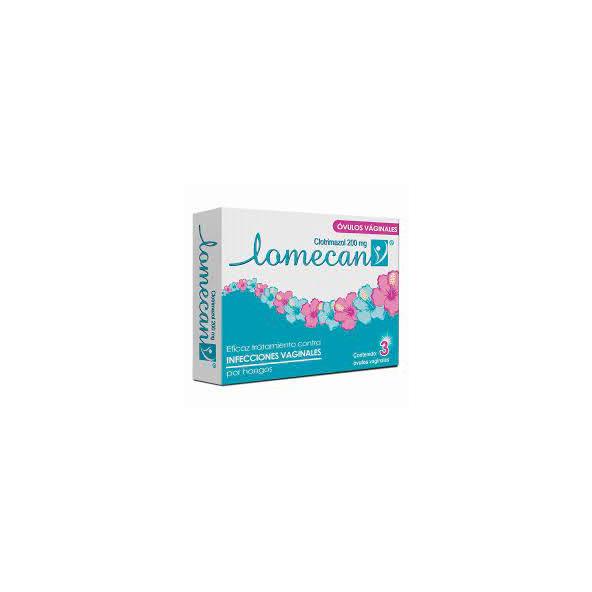 LOMECAN CLOTRIMAZOL 200MG 3 OVULOS VAGINALES