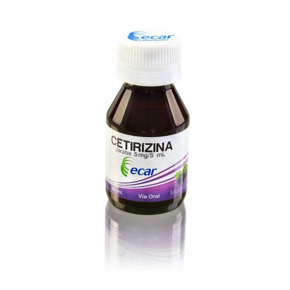 CETIRIZINA  JARABE 5 MG FRASCO 60 ML  ECAR