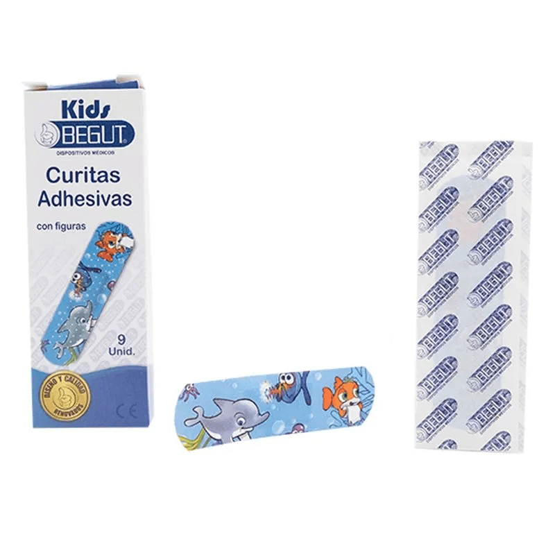 Curitas Adhesivas Kids Con Figuras Begut Caja Con 90 Unidades