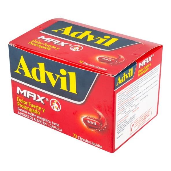 ADVIL MAX 400 MG CAJA  X 72 CÁPSULA LÍQUIDA