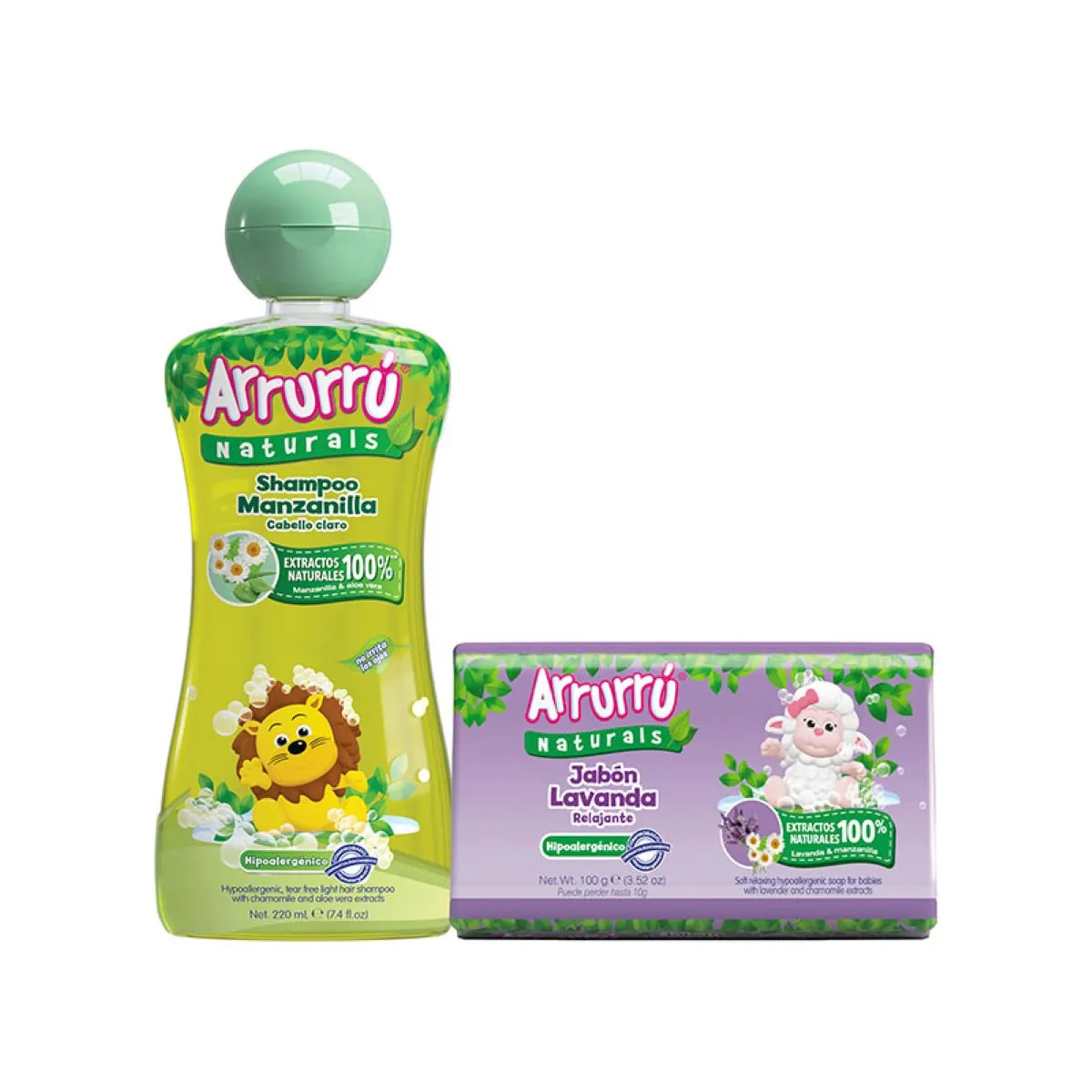 ARRURRÚ SHAMPOO X 220 ML + JABÓN LAVANDA X 100 GR SÚPER OFERTA