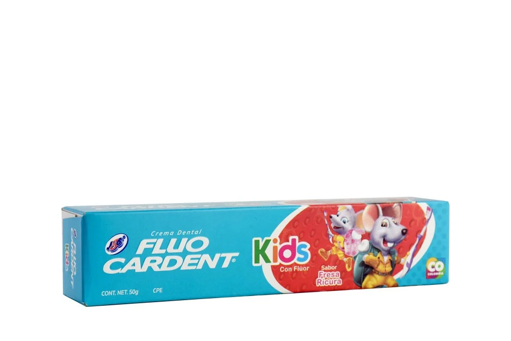 CREMA DENTAL FLUOCARDENT KIDS CON FLUOR TUBO 50 G