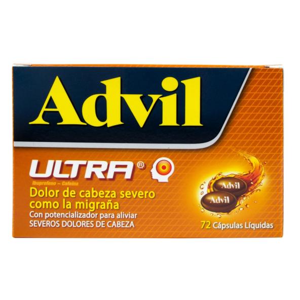 ADVIL ULTRA CAJA X 72 CÁPSULAS LÍQUIDAS