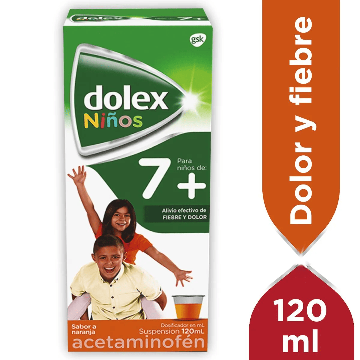 DOLEX NIÑOS SUSPENSION 7+ X 120 ML