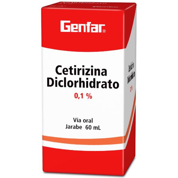 Cetirizina kids 0.1% frasco x 60 ml GENFAR