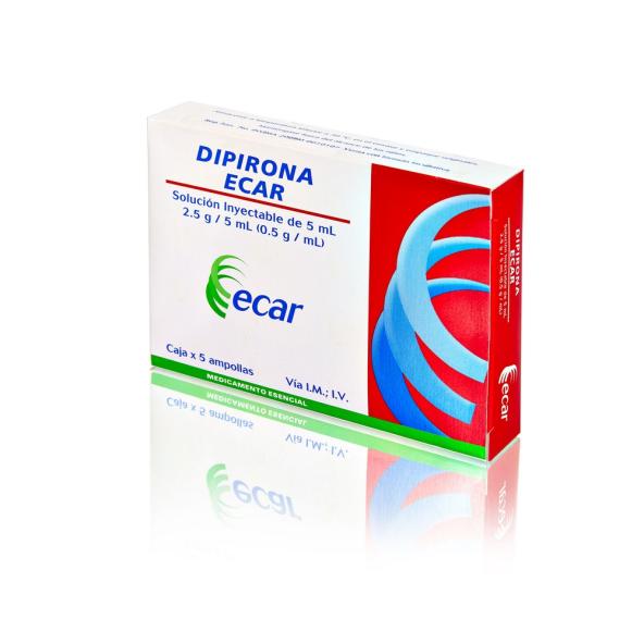 DIPIRONA  5ml  CAJA X 5 INYECTABLES- ECAR