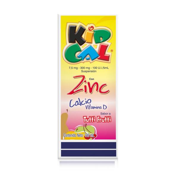 KIDCAL SUSP TUTTI FRUTT     2013M X FCOX180 ML - FARMA