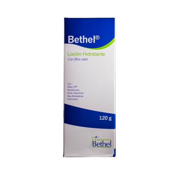 BETHEL LOCIÓN HIDRATANTE CON FILTRO SOLAR FRASCO X 120 GR