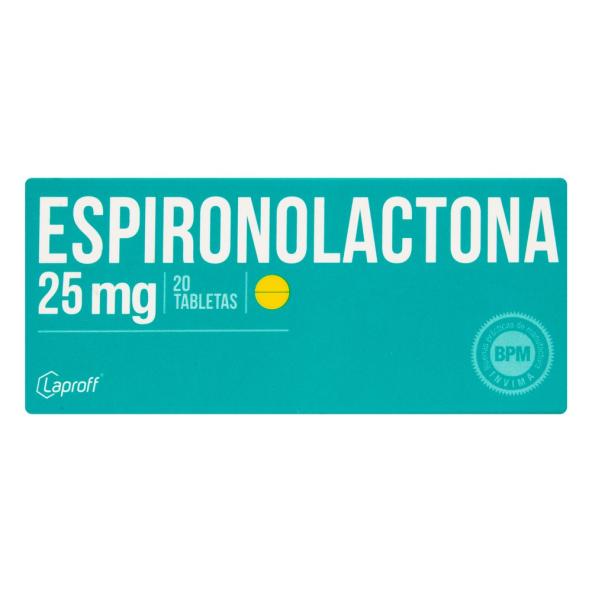 ESPIRONOLACTONA TAB 25 MG X 20 UNI