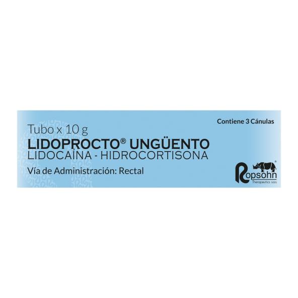 LIDOPROCTO UNGUENTO 5% X 10 GR