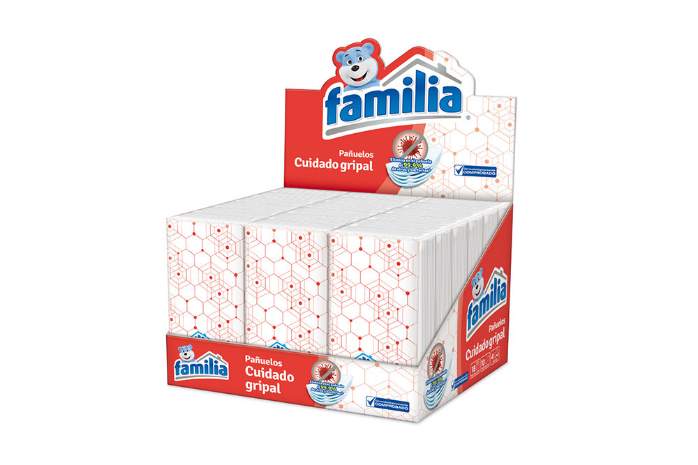 FAMILIA PAÑUELOS CUIDADO GRIPAL CAJA X 18 UNIDADES