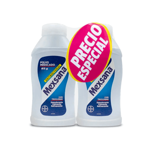 TALCO MEXSANA OFERTA CON TRICLOSAN X 85 GRSX 2 UNI