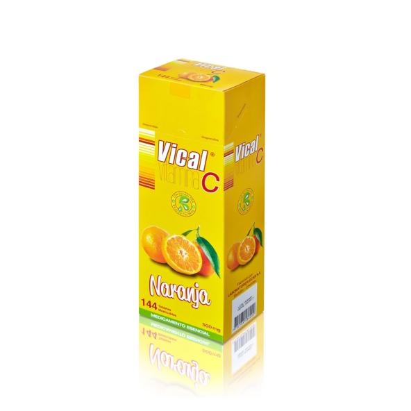 VICAL C VITAMINAS  NARANJA CAJA  X 144 TABLETAS MASTICABLES