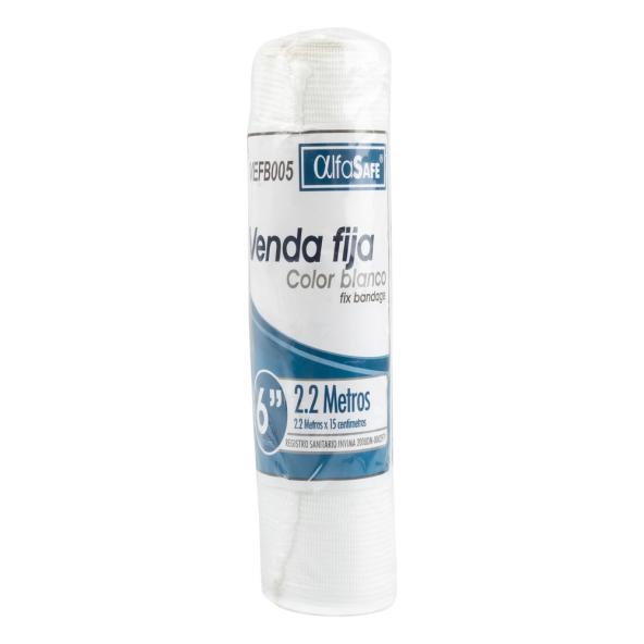 VENDA FIJA  6 X 2 ALFA SAFE BLANCA    