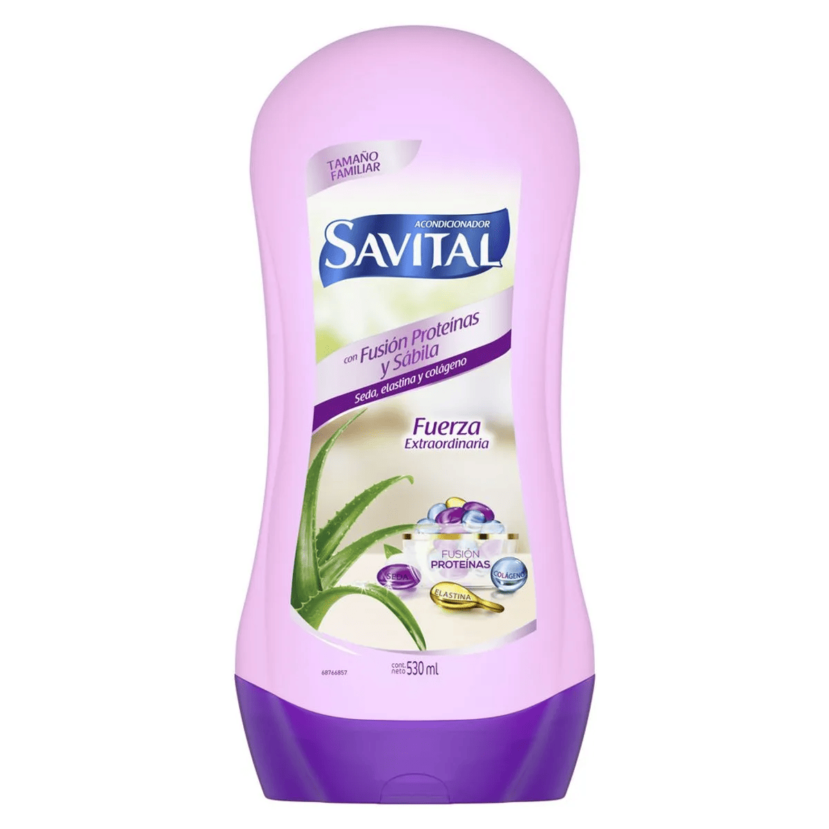 SAVITAL ACONDICIONADOR FUSION PROTEINAS Y SABILA FRASCO X 530 ML