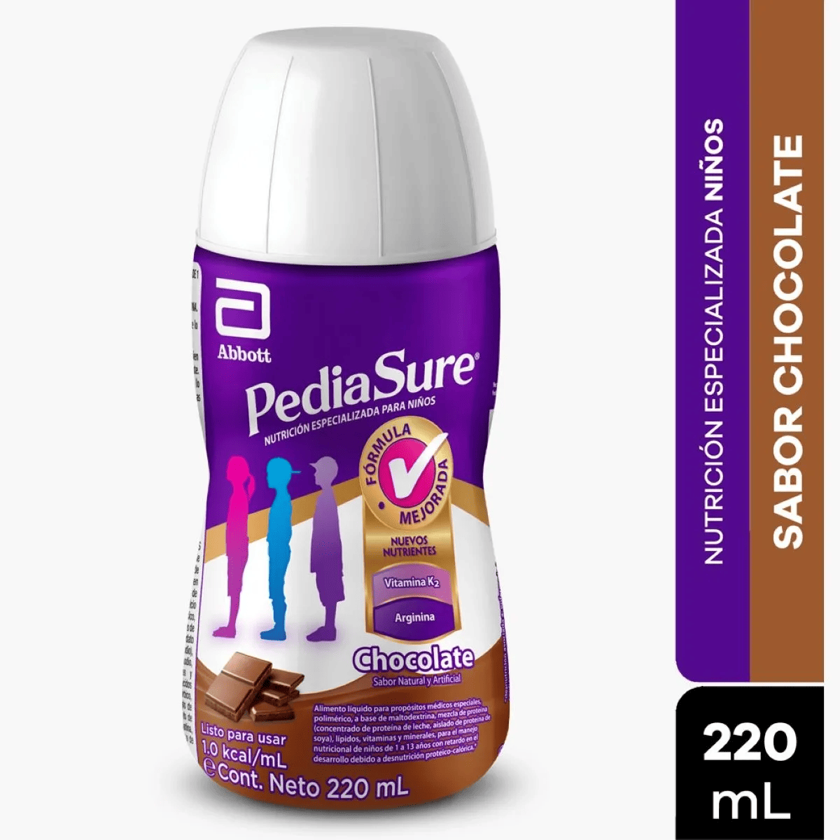 PEDIASURE LIQUIDO CHOCOLATE BOTELLA 220 ML