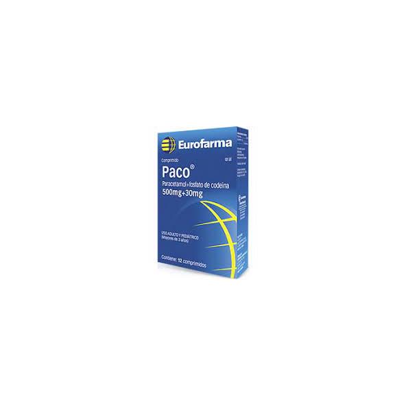 PARACETAMOL+CODEINA  CAJA X 30 TABLETAS EUROFARMA-MOMENTA