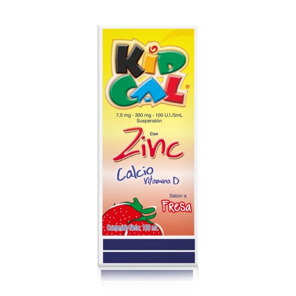 KIDCAL CALCIO +VITA D FRESA   15+0.05 X180 ML - FARMA