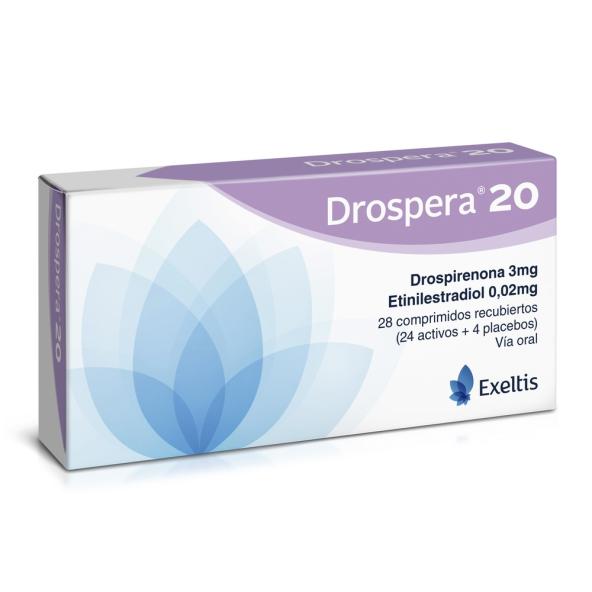 DROSPERA 20 3 MG + 0.020MG CAJA X 28 COM