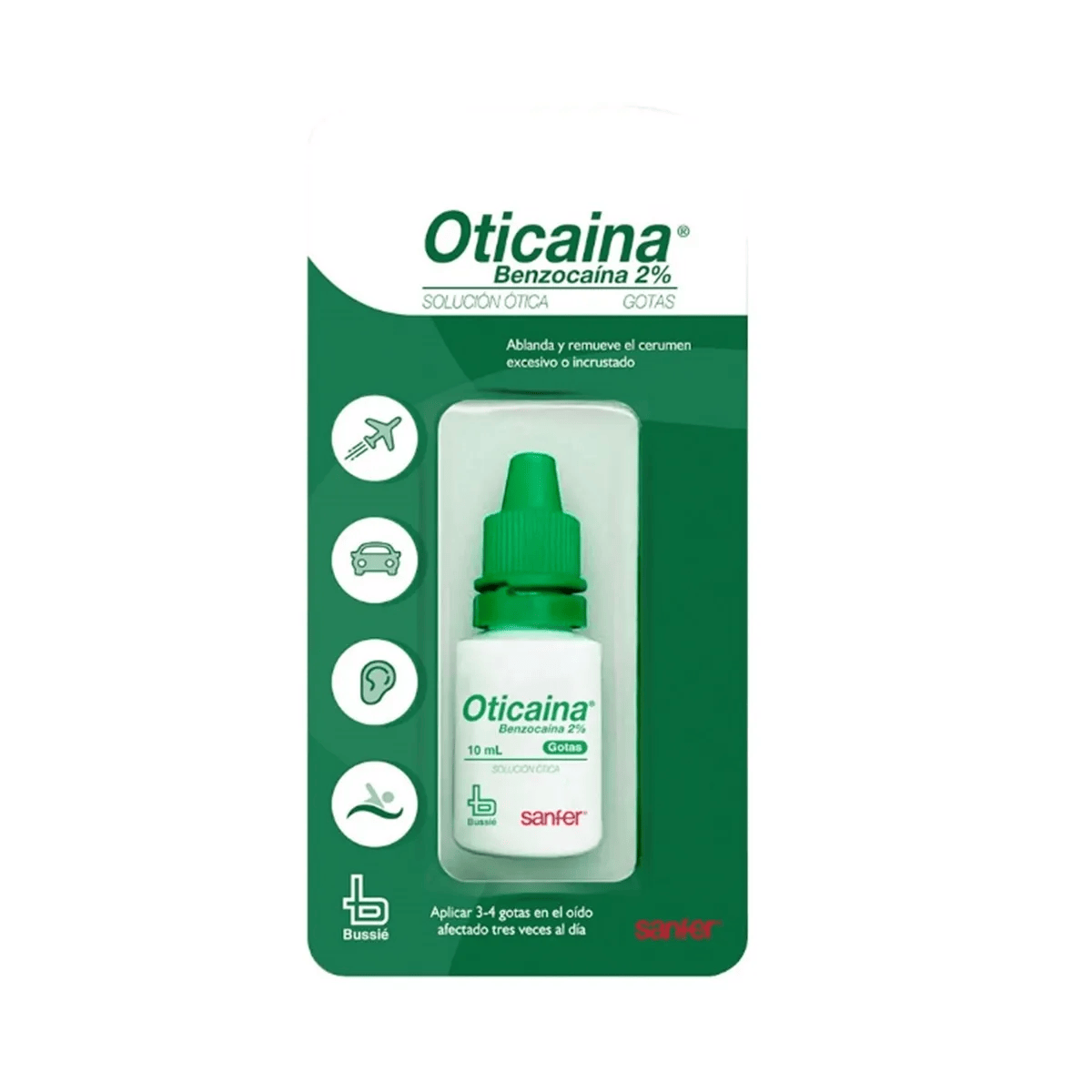 OTICAINA GOTAS  FRASCO X 10ML - BUSSIE