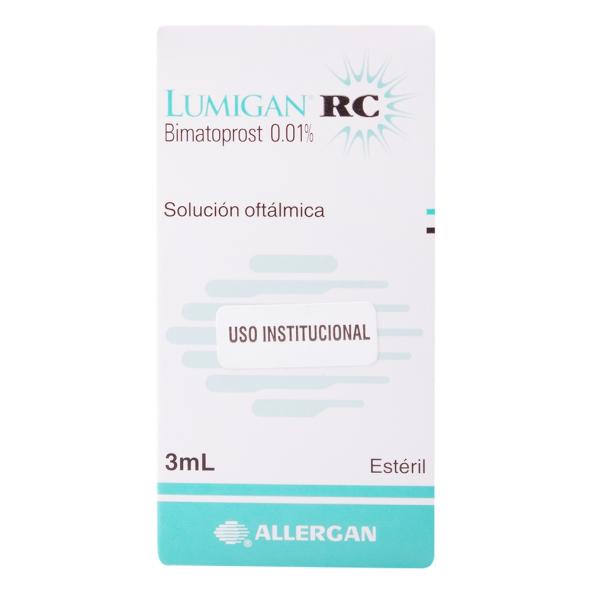 LUMIGAN RC GOTAS 0.1 mg    0.10mg/ml 2010M X FCOX3 ML - ALLERGAN