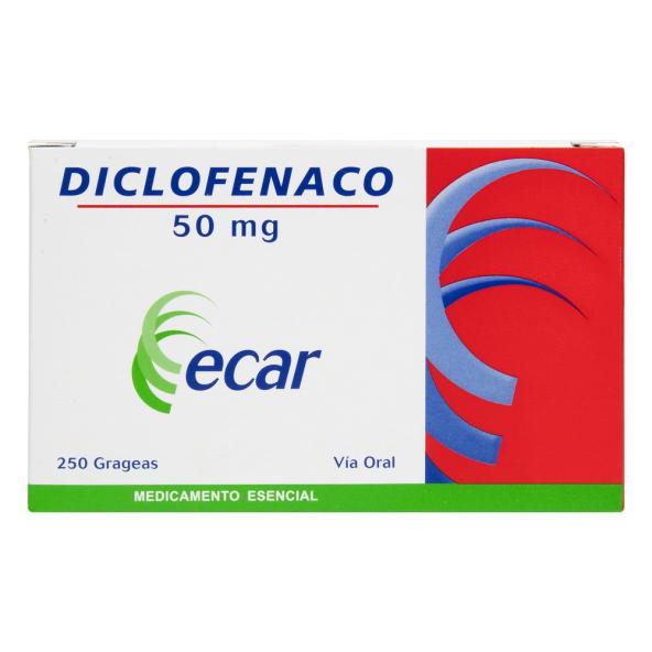 DICLOFENACO  50 MG X 250 UNIDADES // ECAR