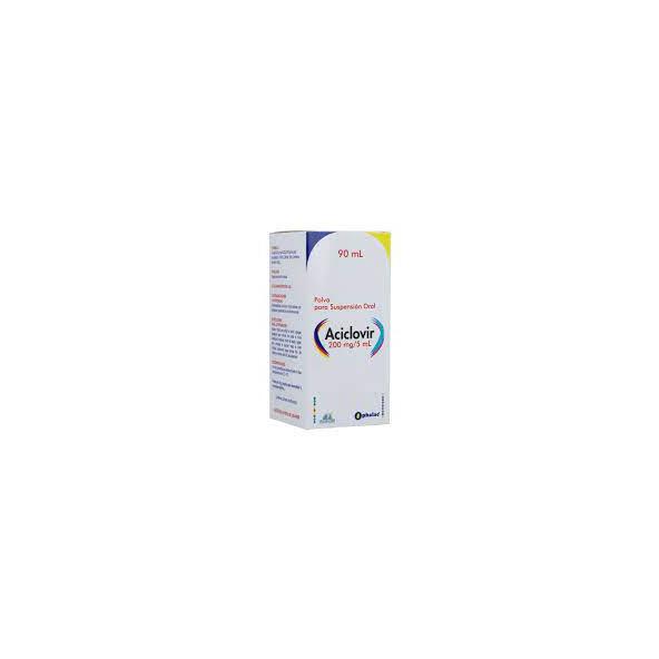 ACICLOVIR 200MG/5ML SUSP X 90 ML - -ANGLOPHARMA