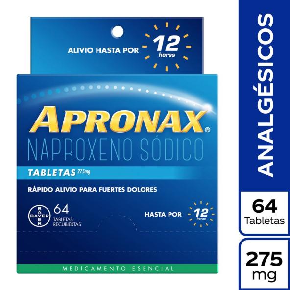 APRONAX  275 MG CAJA X 64 TABLETAS RECUBIERTAS