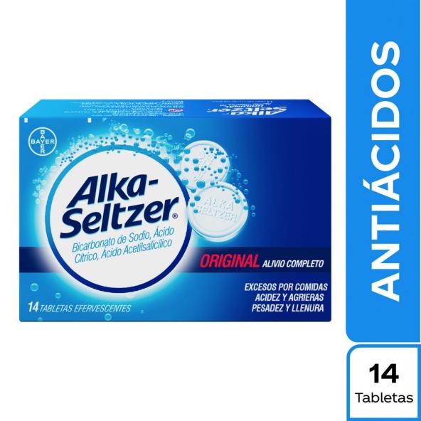 ALKA SELTZER CAJA X 14 TABLETAS EFERVESCENTES