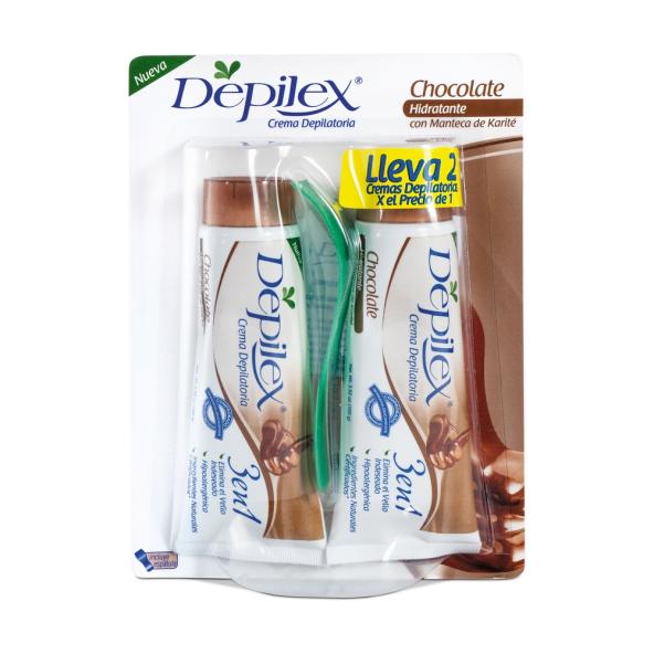 CREMA DEPILEX CHOCOLATE HIDRATANTE 2X1 X 100 GR