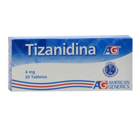 TIZANIDINA AG TAB 4 MG X 20 UNI