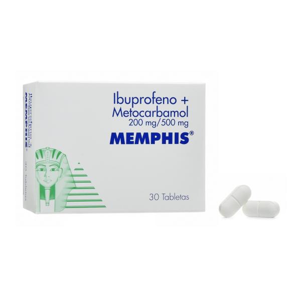 IBUPROFENO + METOCARBAMOL 200/500MG MEMPHIS CJX30 TAB