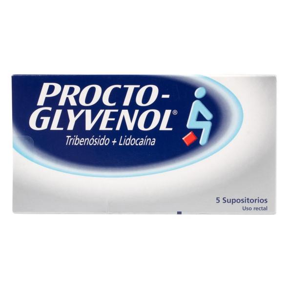 PROCTO GLYVENOL CAJA X 5 SUPOSITORIOS 