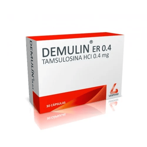 DEMULIN ER 0.4MG  CAJA X 30 CÁPSULAS DE LIBERACIÓN PROLONGADA