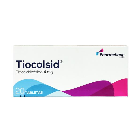 TIOCOLSID 4 mg CAJA X 20 TABLETAS - PHARMATIQUE