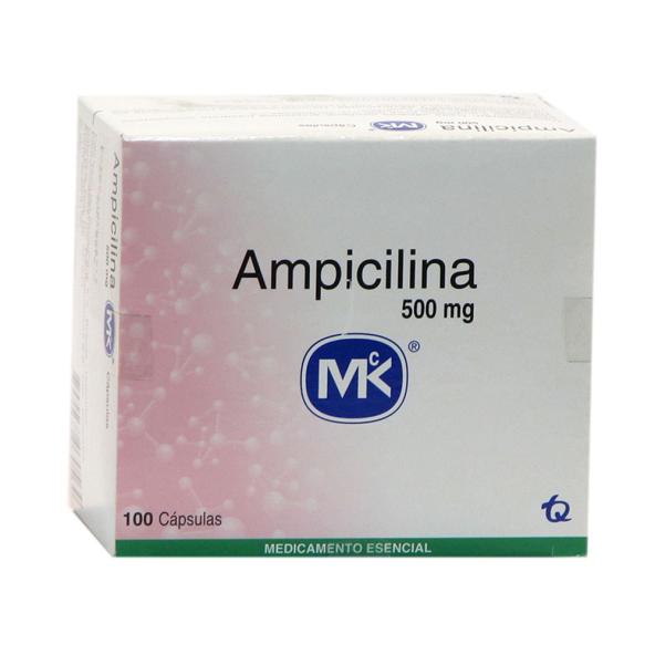 AMPICILINA 500 MG CAJA X 100 CAPSULAS MK