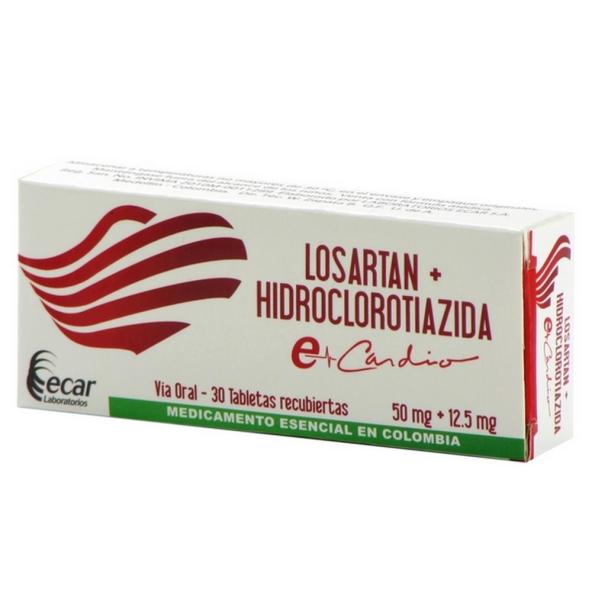 LOSARTAN + HIDROCLOROTIAZIDA TAB X 30 UNI