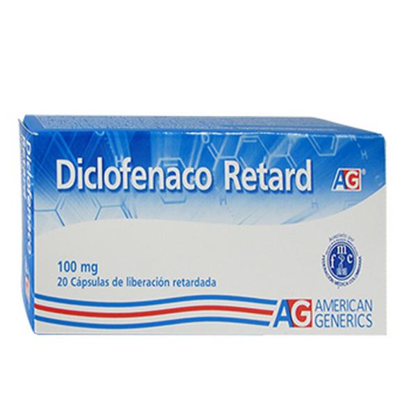 DICLOFENACO RETARD AG CAPSULA 100 MG X 20 TABLETAS  // A.G