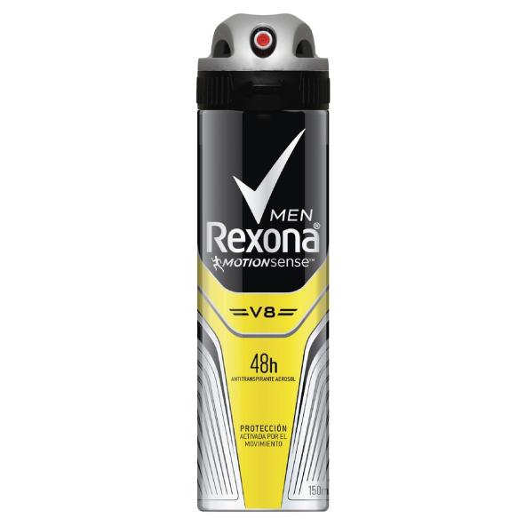 REXONA V8 AEROSOL ANTITRANSPIRANTE FRASCO X 150 ML