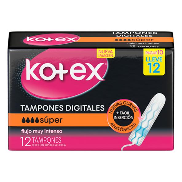 TAMP KOTEX SUPER X 12 UNI 