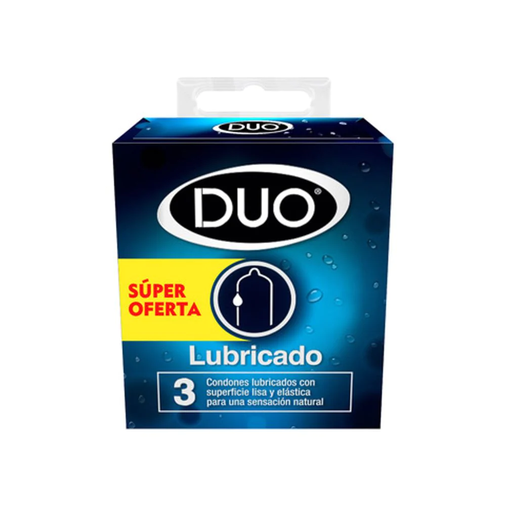 DUO LUBRICADO X 3 PRESERVATIVOS