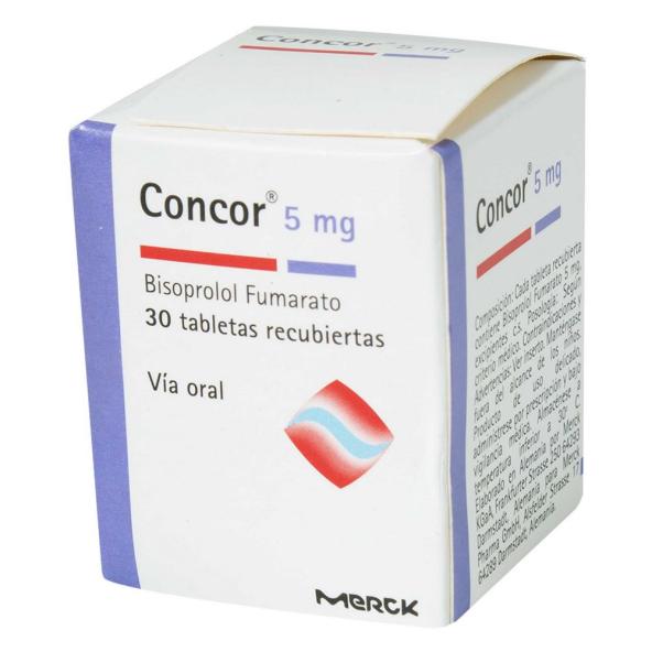 CONCOR 5mg  CAJA X 30 TABLETAS - MERCK