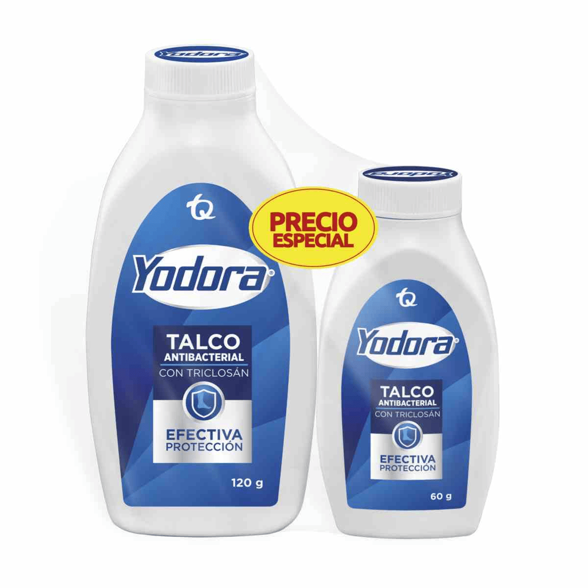 TALC YODORA X 120 + TALCO X 60 GR