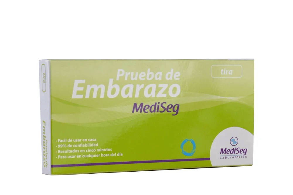 Prueba De Embarazo Mediseg En Tira Con Caja De 1 Unidad- MEDISEG