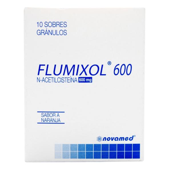 FLUMIXOL 600 MG CJ X 10 SOBRES SABOR NARANJA NOVAMED