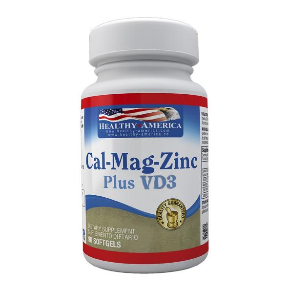 CAL-MAG-ZINC PLUS VIT D3 CAPSULA BLANDA FRASCO X 90