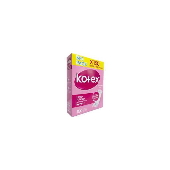 KOTEX PROTECTORES DIARIOS ULTRA FLEXIBLE CAJA X 150 UNIDADES