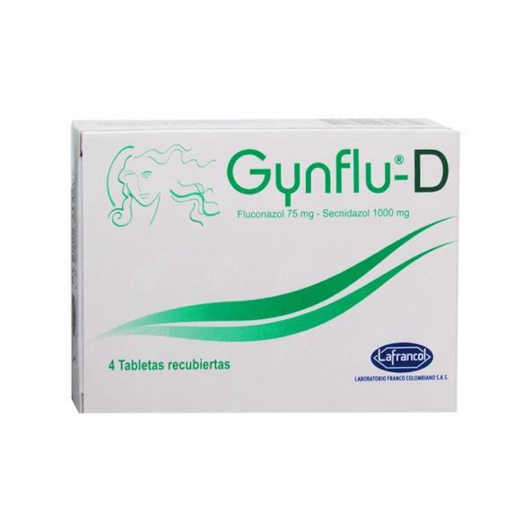 GYNFLU-D  CJX 4 TABLETAS 75/1.000 MG ABBOTT 