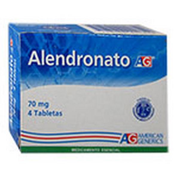 ALENDRONATO 70 MG CAJA X 4 TABLETAS AG