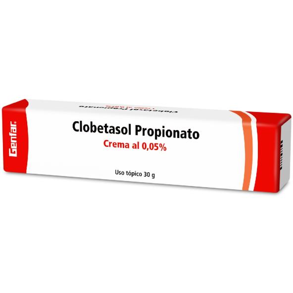 CLOBETASOL 0.05%  CREMA TUBO X 30 GR    GENFAR